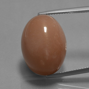 Pedra da Lua Cidra de Laranja Natural 24.57ct, Corte Oval, Opaco
