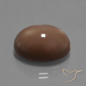 Pedra da Lua Castanho médio Natural 20.43ct, oval, Opaco