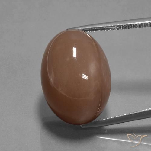 35.65ct Natural Castanho médio Pedra da Lua, oval, Opaco
