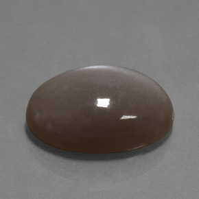 Pedra da lua marrom natural 28,89ct, corte oval, opaco