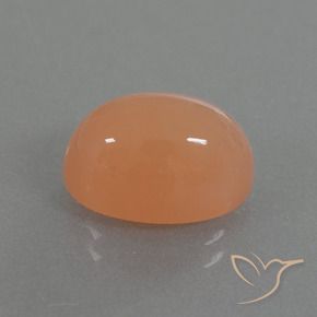 Pedra da Lua Laranja Médio Natural 4.99ct, oval, Translúcido