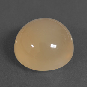 Pedra da lua laranja natural 16,94ct, corte redondo, translúcido
