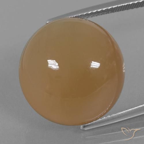23.98ct Natural Castanho Amendoim Claro Pedra da Lua, Redondo, Translúcido