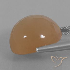 Pedra da Lua Marrom Caramelo Natural 24.65ct, Redondo, Translúcido