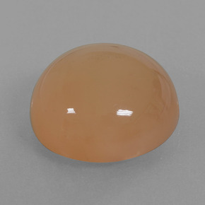 Pedra da lua laranja natural 21,29ct, corte redondo, translúcido