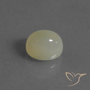 Pedra da Lua Luz amarela Natural 4.45ct, oval, Translúcido
