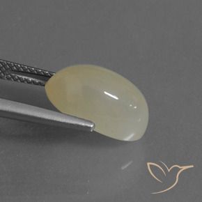 Pedra da Lua Luz amarela Natural 4.97ct, oval, Translúcido