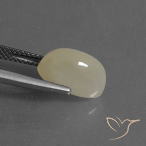 Pedra da Lua Luz amarela Natural 3.82ct, oval, Translúcido