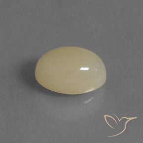 Pedra da Lua Luz amarela Natural 4.88ct, oval, Translúcido