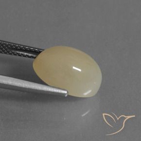Pedra da Lua Luz amarela Natural 4.88ct, oval, Translúcido