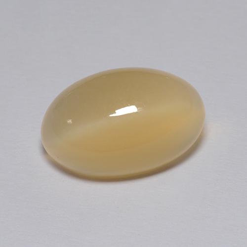 Pedra da lua marrom natural 4,30ct, corte oval, transparente