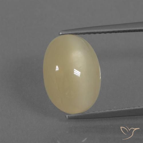 5.04ct Natural Creme Pedra da Lua, oval, Translúcido