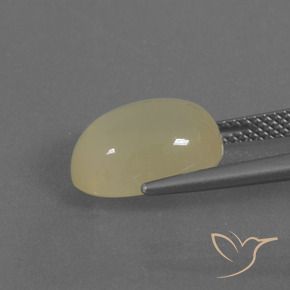 Pedra da Lua Luz amarela Natural 5.18ct, oval, Translúcido