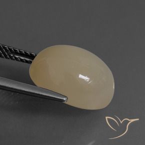 Pedra da Lua Castanho Médio-Claro Natural 6.84ct, oval, Translúcido