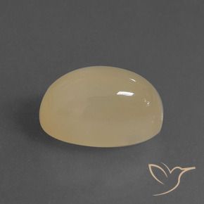 Pedra da Lua Marrom Pálido Natural 6.76ct, oval, Translúcido