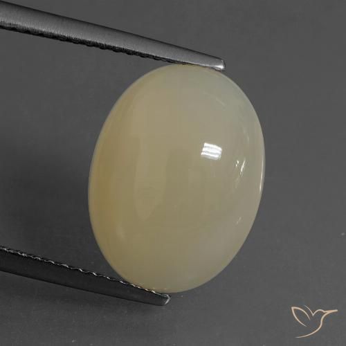 5.43ct Natural Marrom claro Pedra da Lua, oval, Translúcido