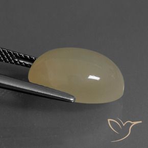 Pedra da Lua Tortilha Clara Marrom Natural 6.82ct, oval, Translúcido