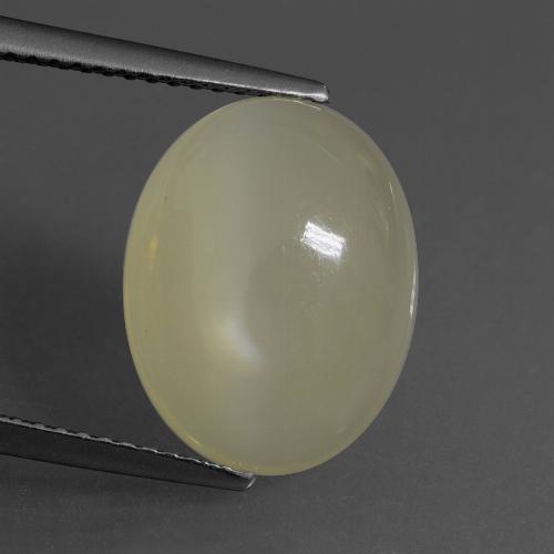 Pedra da lua marrom natural 6,67ct, corte oval, translúcido
