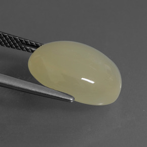 Pedra da lua marrom natural 6,67ct, corte oval, translúcido