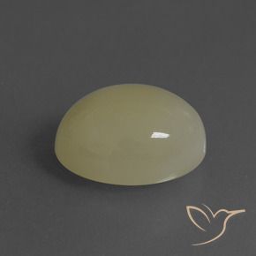Pedra da Lua amarelo médio Natural 6.39ct, oval, Translúcido