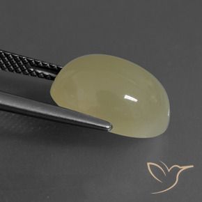 Pedra da Lua amarelo médio Natural 6.39ct, oval, Translúcido