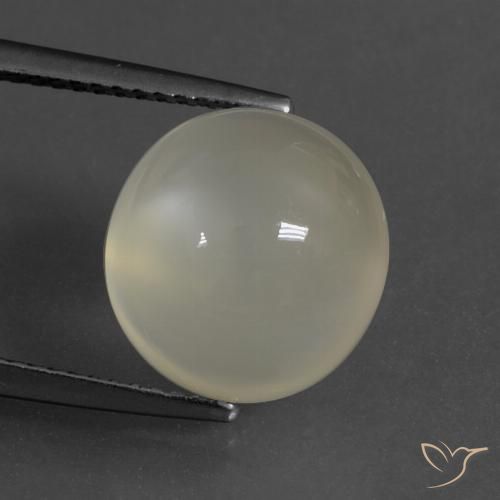 7.05ct Natural branco quente Pedra da Lua, oval, Translúcido