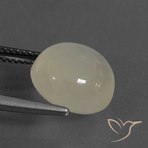 Pedra da Lua branco quente Natural 7.05ct, oval, Translúcido