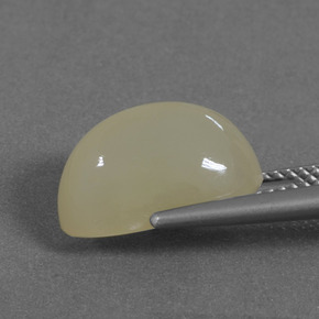 Pedra da Lua amarelo médio Natural 5.86ct, Corte Oval, Translúcido