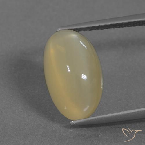 5.26ct Natural Marrom Terroso Pedra da Lua, oval, Translúcido