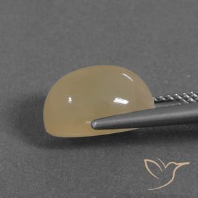 Pedra da Lua Dourado Pêssego Claro Natural 5.46ct, oval, Translúcido