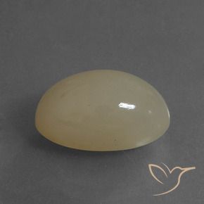Pedra da Lua Marrom Pálido Natural 6.53ct, oval, Translúcido