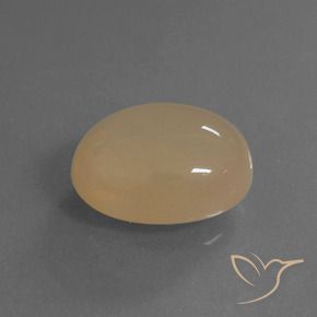 Pedra da Lua Laranja Melão Natural 6.15ct, oval, Translúcido