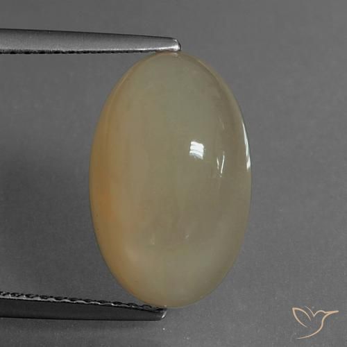 6.93ct Natural Castanho Claro Quente Pedra da Lua, oval, Translúcido