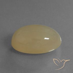 Pedra da Lua Castanho Claro Quente Natural 6.93ct, oval, Translúcido