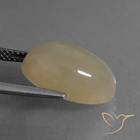 Pedra da Lua Castanho Claro Quente Natural 6.93ct, oval, Translúcido