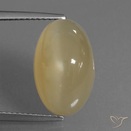 8.83ct Natural Marrom Pálido Pedra da Lua, oval, Translúcido