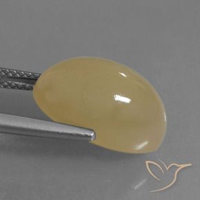 Pedra da Lua Marrom Pálido Natural 8.83ct, oval, Translúcido
