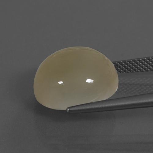 Pedra da Lua Dourado claro Natural 11,50ct, Corte Redondo, Translúcido