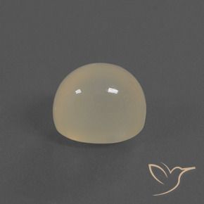 Pedra da Lua Pérola Branca Natural 4.84ct, oval, Translúcido