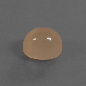 Pedra da lua laranja natural 4,67ct, corte oval, translúcido