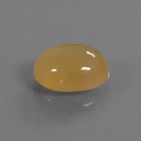 Pedra da lua dourado natural 3,84ct, corte oval, translúcido