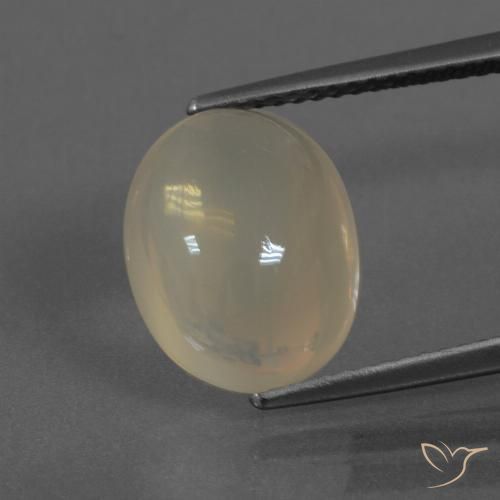 4.87ct Natural Café Marrom Claro Pedra da Lua, oval, Translúcido