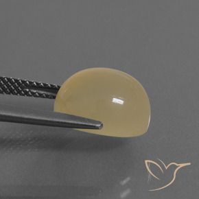 Pedra da Lua Luz amarela Natural 5.66ct, oval, Translúcido