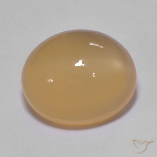 Pedra da Lua Laranja-dourado médio Natural 5.01ct, oval, Translúcido