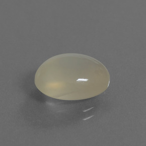 Pedra da lua dourado natural 4,42ct, corte oval, translúcido