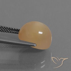 Pedra da Lua Laranja-Ouro Natural 5.32ct, oval, Translúcido