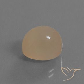 Pedra da Lua Marrom Claro Quente Natural 6.35ct, oval, Translúcido