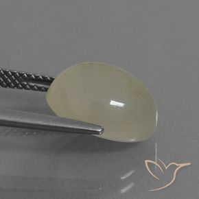 Pedra da Lua Marrom Terroso Natural 5.44ct, oval, Translúcido
