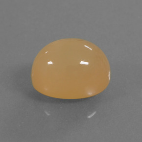 Pedra da lua dourado natural 4,18ct, corte oval, translúcido