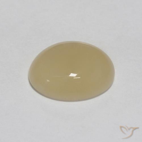 Pedra da Lua Café Marrom Claro Natural 3.03ct, oval, Translúcido